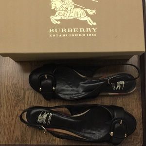 Burberry quilted flat slingbacks
